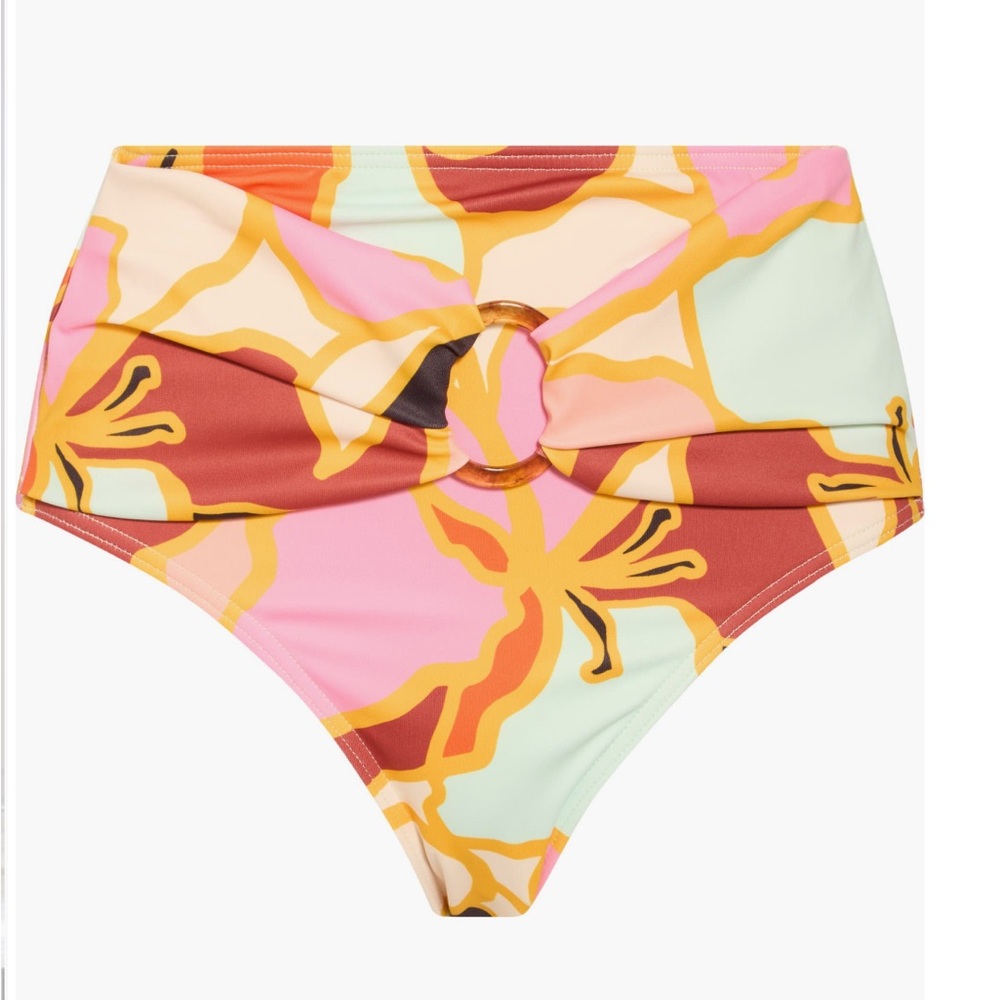 Hutch O-ring High waisted vibrant Colorful High-Waisted Bikini Bottom, Size XS